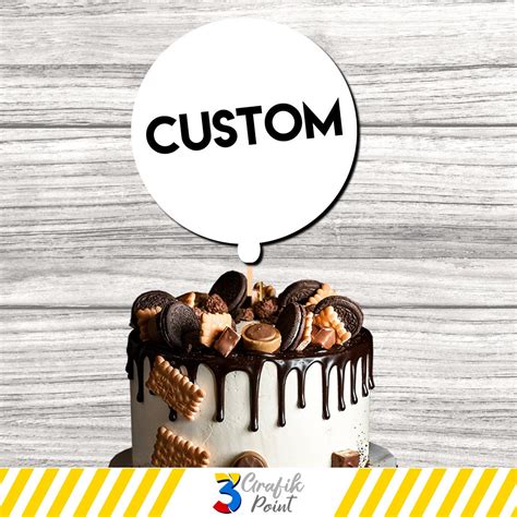 Custom Cake Topper Printable