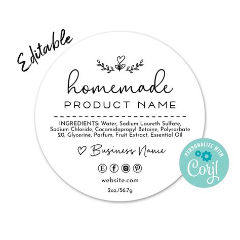 Custom Label Template
