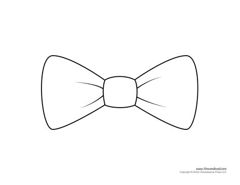 Cut Out Bow Template