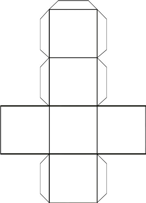 Cut Out Cube Template