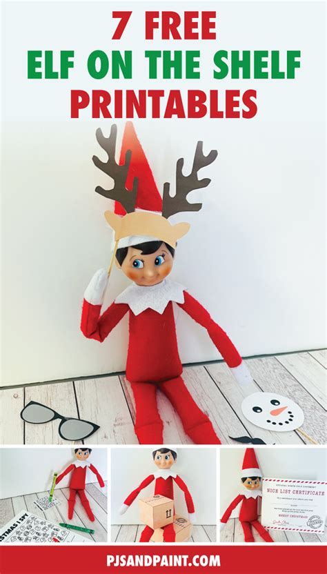 Cut Out Elf On The Shelf Printables Props