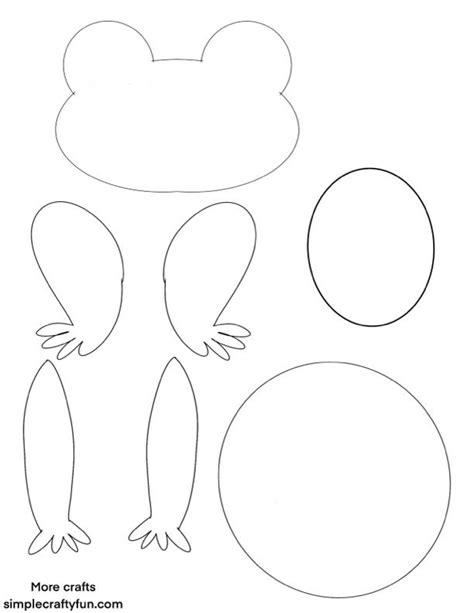 Cut Out Frog Craft Template