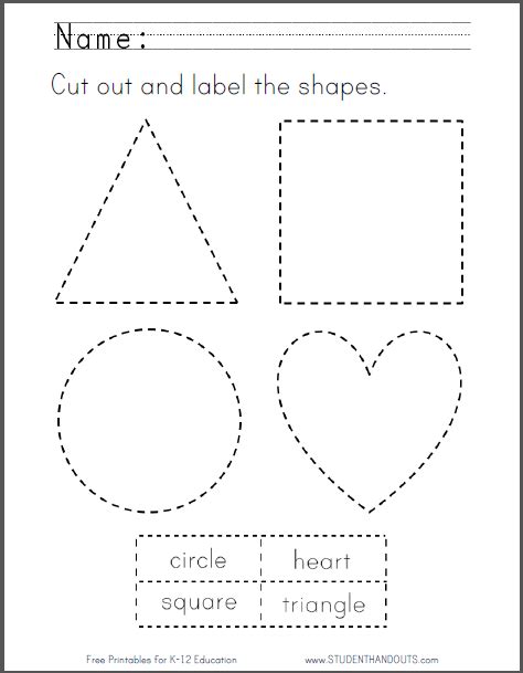 Cut Out Shapes Printable