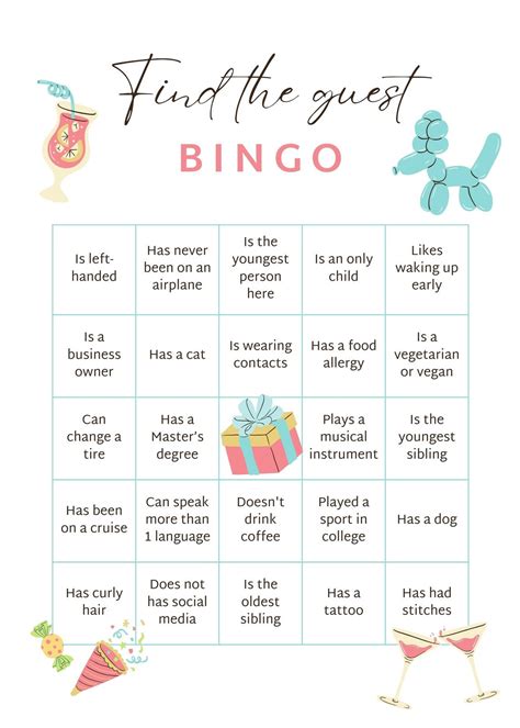 Cute Bingo Template