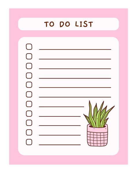 Cute Checklist Template