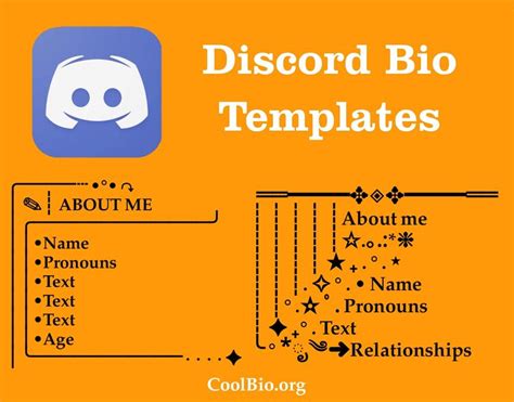 Cute Discord Bio Template