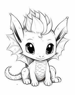 Cute Dragon Printable
