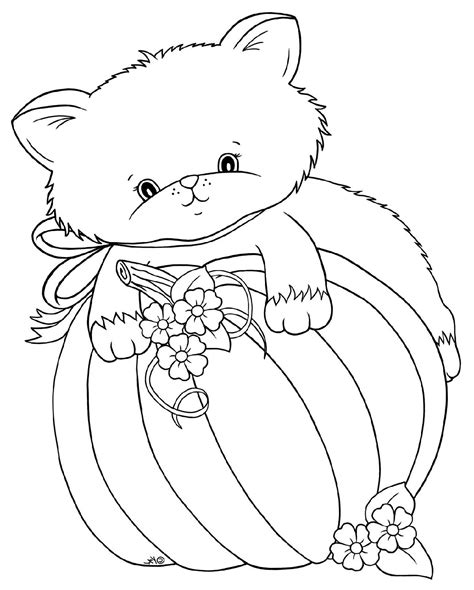 Cute Printable Fall Coloring Pages