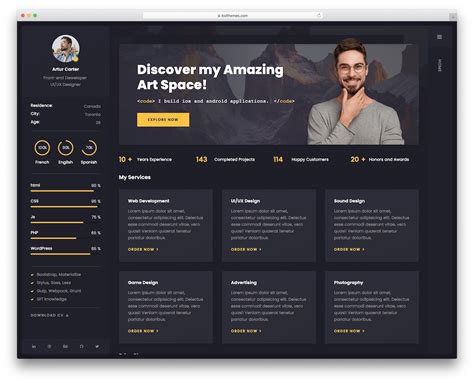 Cv Website Template