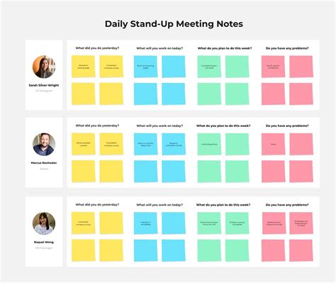 Daily Stand Up Meeting Template