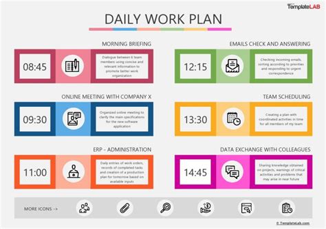 Daily Work Plan Template