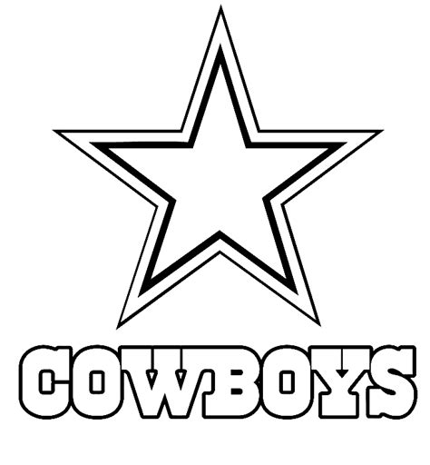 Dallas Cowboys Star Printable