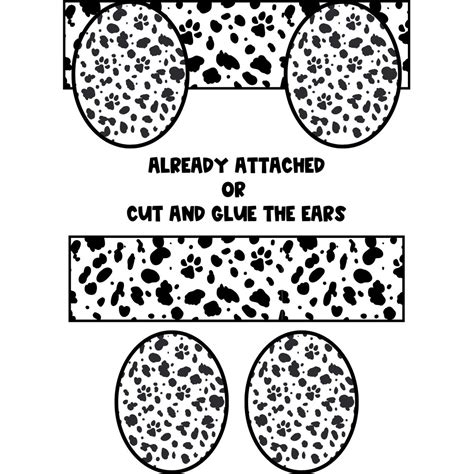 Dalmatian Ear Template