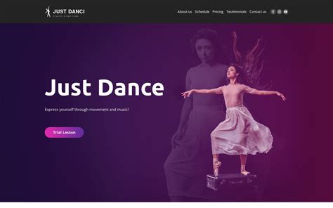 Dance Studio Website Template