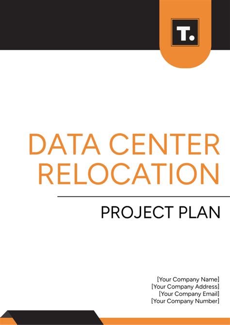 Data Center Relocation Project Plan Template