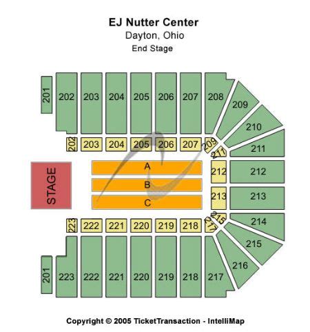 Dayton Nutter Center Seating Chart