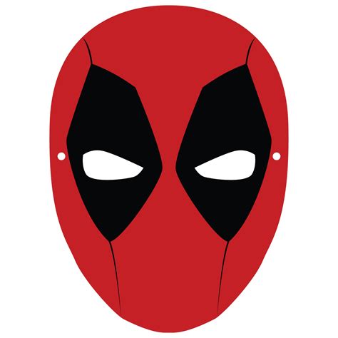 Deadpool Mask Template