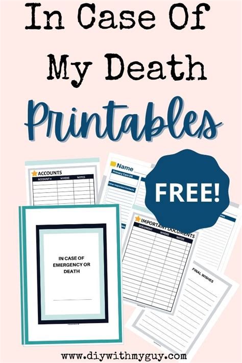 Death Binder Template