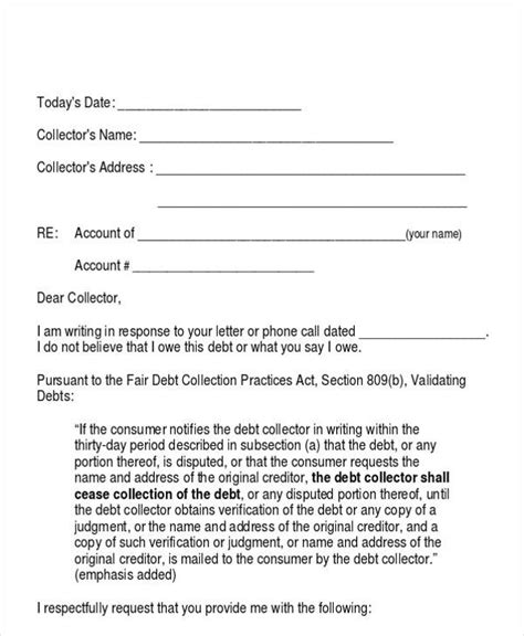 Debt Collection Lawsuit Response Template