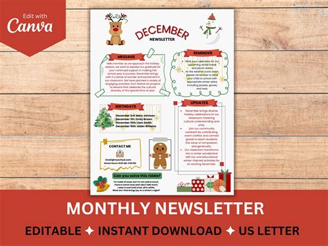 December Newsletter Template