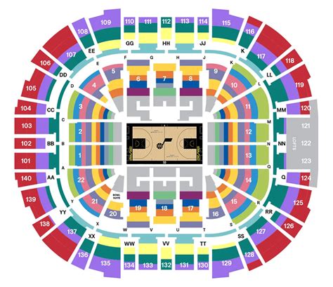 Delta Center Seating Chart With Seat Numbers
