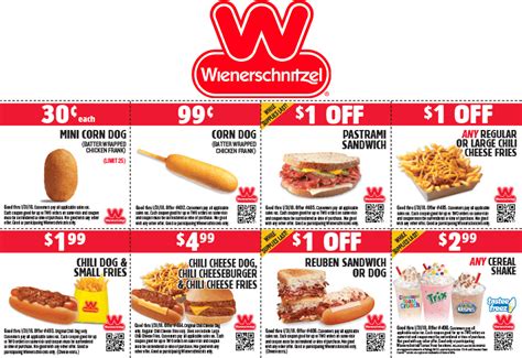 Der Wienerschnitzel Coupons Printable
