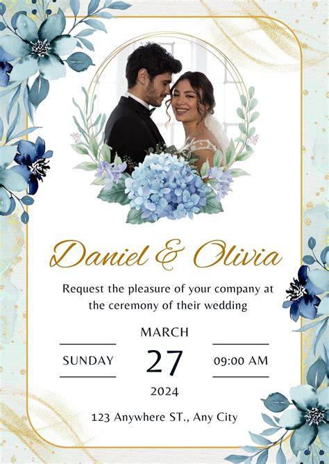 Design Your Own Wedding Invitation Template