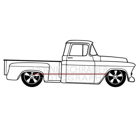 Designing Template For A 56 Chevy Truck For Drawing