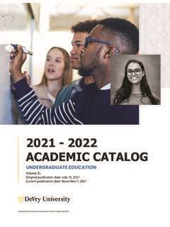 Devry Student Catalog