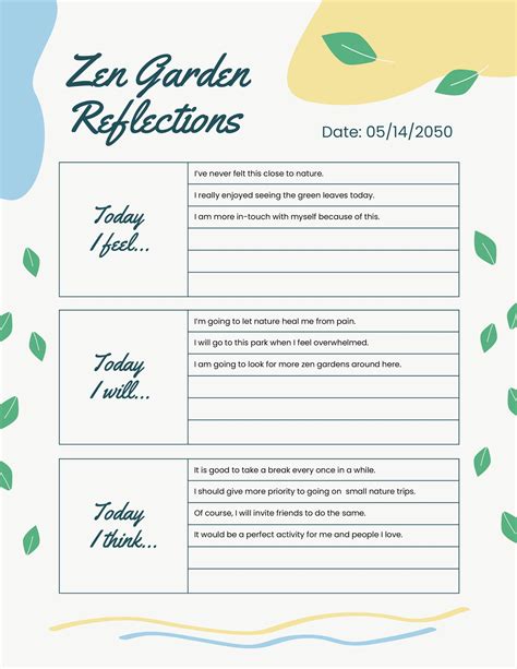Diary Template Word