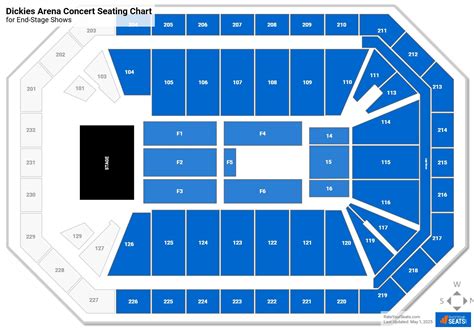 Dickies Arena Seating Chart With Rows