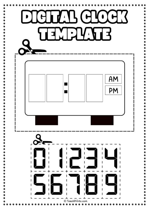 Digital Clock Template