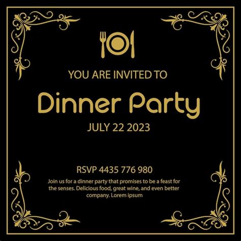 Dinner Invite Template