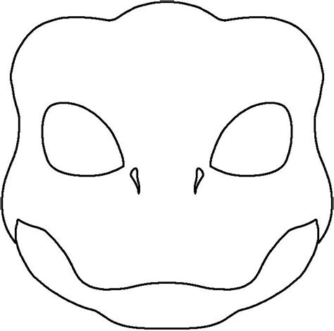 Dino Mask Template