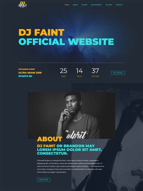 Disc Jockey Website Templates