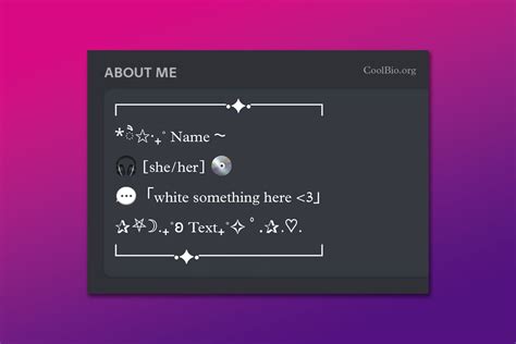 Discord Templates Bio