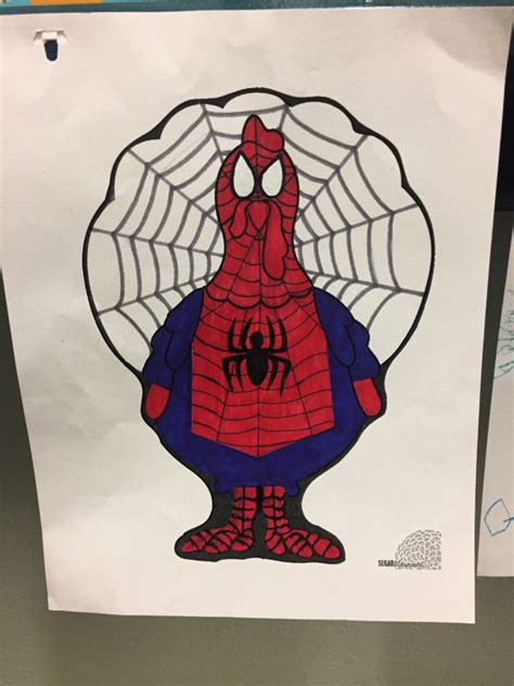 Disguise A Turkey Spiderman Printable