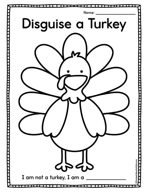 Disguise A Turkey Template
