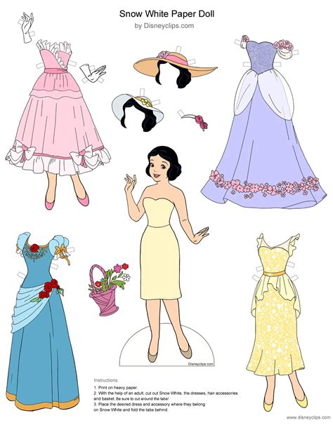 Disney Princess Paper Dolls Printables