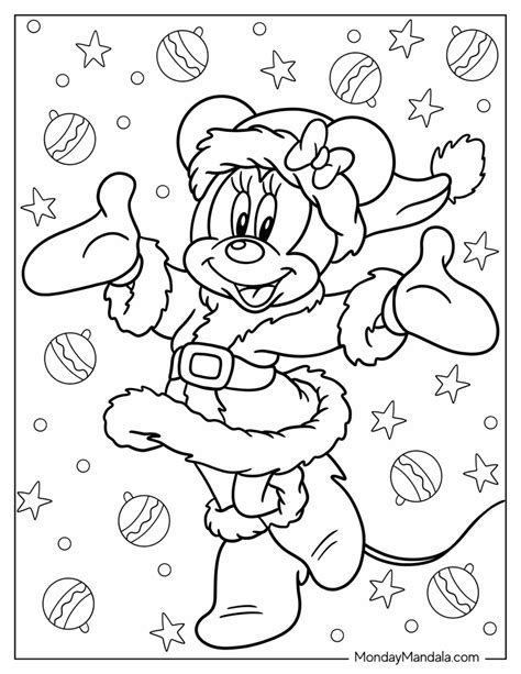 Disney Printable Christmas Coloring Pages
