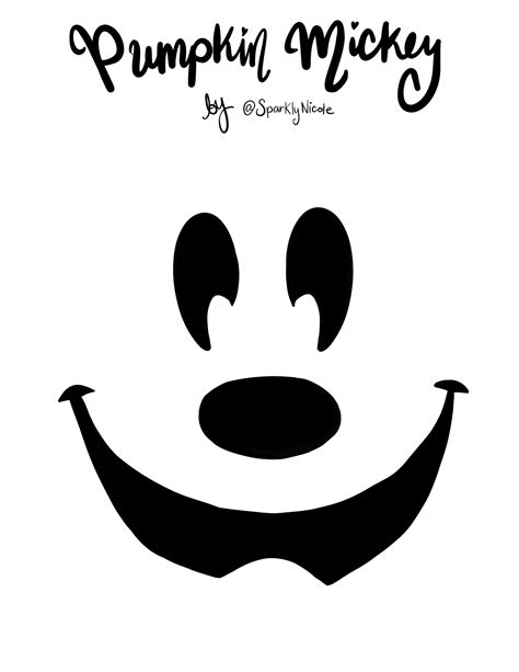 Disney Printable Pumpkin Stencils
