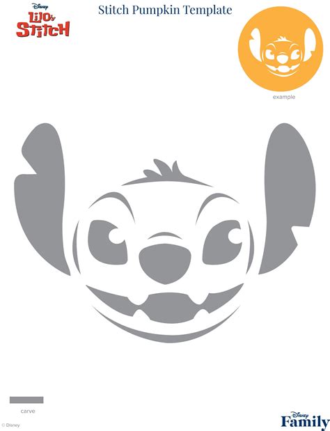 Disney Pumpkin Template