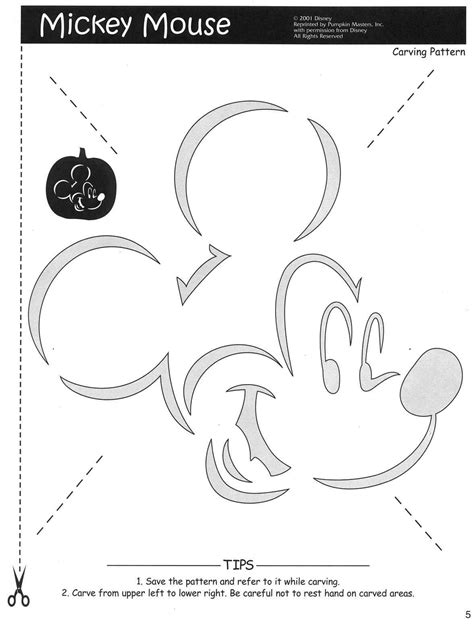 Disney Pumpkin Template Printable