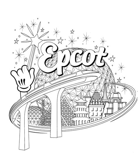 Disney World Coloring Pages Printable