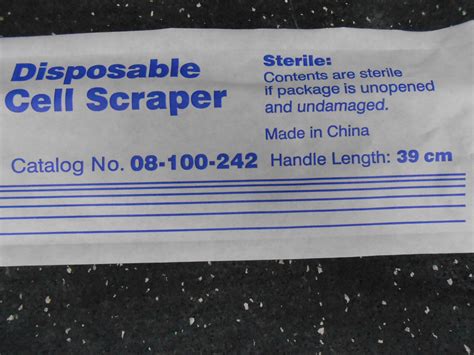 Disposable Cell Scraper Catalog No 08-100-242