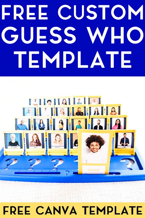 Diy Guess Who Game Template