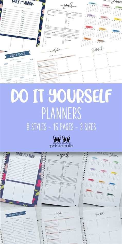 Do It Yourself Planner Templates