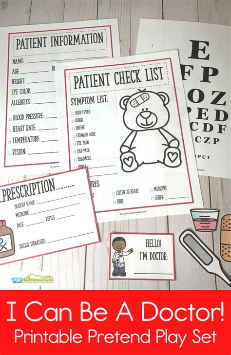 Doctors Office Dramatic Play Free Printables