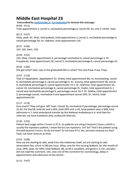 Doctors Script Template