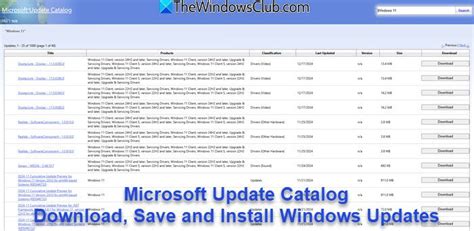 Does The Windows Catalog Have Non Standalone Updates